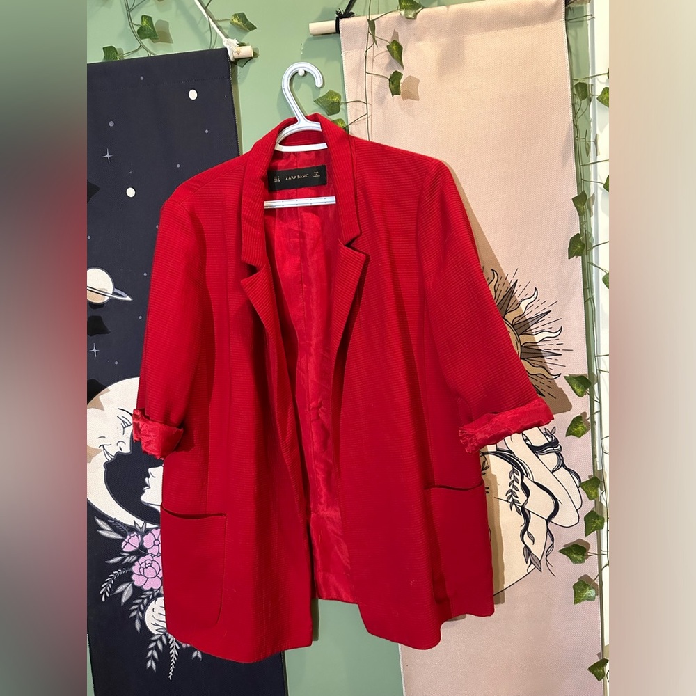 Zara Red Blazer